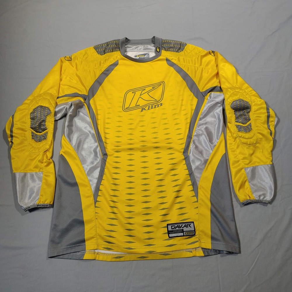 Klim Dakar Jersey Mens XL Yellow Dakar Jersey Polyester Off-Road Motocross Gear